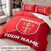 Hull KR Printed Bedding Set Custom Name Text 1 Duvet Cover 2 Pillowcases For Bedroom
