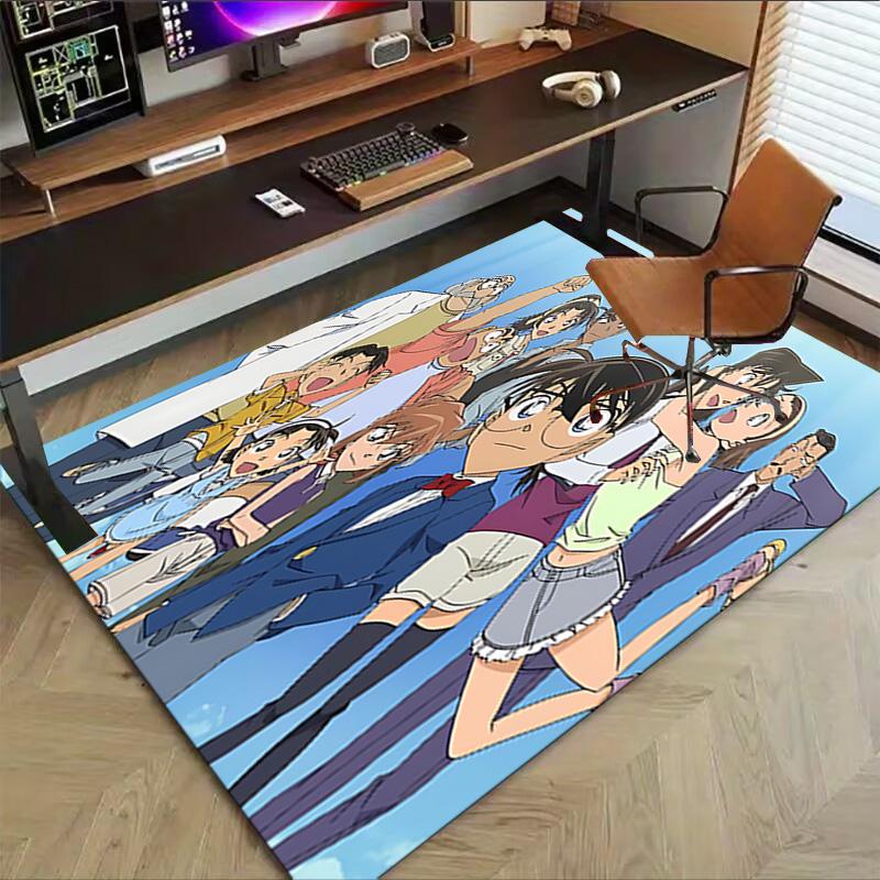 1pc Detective Conan Mystery Carpet for Playroom Bedroom Living Room Sofa Home Decor,kids Game Area Rug Non-slip Floor Mat Y72316