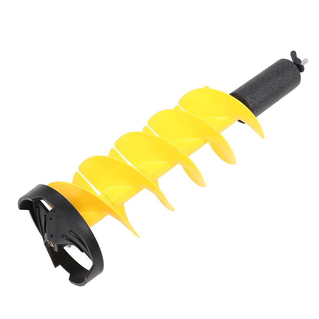 Winter Electric Auger Kit with Locating Nylon Floating Ice Breaking Spiral Drill Bit for Deep Water 