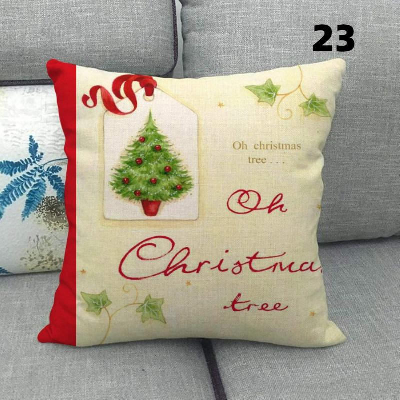 Vánoční jednoduchý dárek na večírek čtvercový povlak na polštář používaný pro domácí dekoraci pohovky na polštář (45 cm * 45 cm)