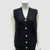 Gilet in Maglia con Scollo a V per Primavera e Autunno da Donna Top in Maglia Senza Maniche Monocolore Vest Cardigan in Maglia Slim-Fit