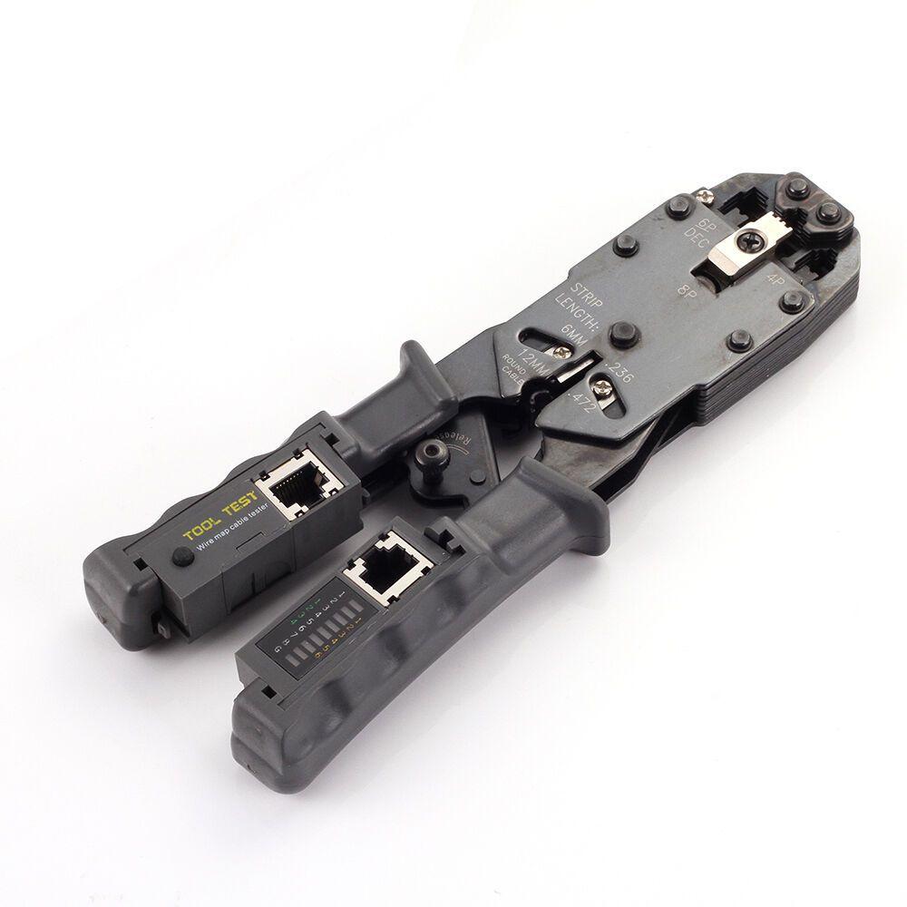 Premium Quality Network Lan Cable Crimper Stripper Cutter Pliers Tester For Rj45 Rj11 Rj9