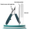 Slanted Nail Clipper Oblique Blade Ingrown Toenail Clipper Anti-Splash Wide Jaw Opening Hard Nails Curved Blade Manicure Tools