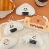 3 Pcs Cute Smile Rice And Vegetable Roll Pendant Funny Plush Doll Key Chain Pendant Creative Doll Trinket