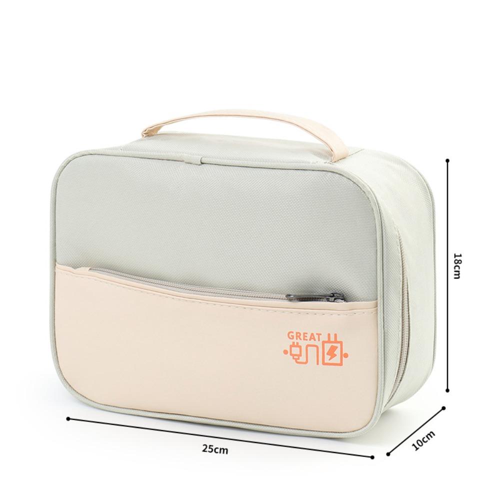 Portable Data Cable Storage Bag Waterproof Electronic Organizer Box Digital Storage Pouch
