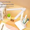 LED Eye-Protecting Double-Head Desk & Bedside Lamp with Atmosphere Night Light for College Study & Dorm Reading