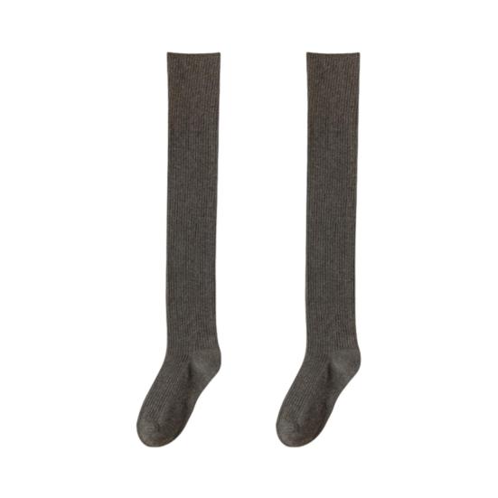 Women Thigh High Socks Extra Long Over The Knee Socks Thick Cotton Knit Boot Stockings Winter Leg Warmers
