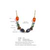 Eetit Support DIY Pendant Stainless Steel Natural Stone Resin Beads Handmade Necklace 2026 Waterproof Statement Fashion Jewelry