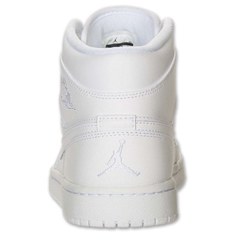 Jordan Air Jordan 1 Mid top Skateboard Shoes Men's White 554724-100