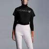 Moncler FW21 Logo Print Short Sleeve T-Shirt Women Tops Black G20938C00024829FB999