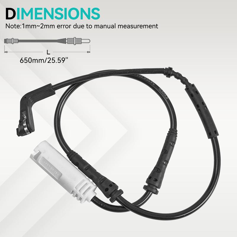 1x Autobremsbelagsensor Für BMW E82 E87 E88 E90 E91 E92 E93 Bremsbelagverschleißsensor 34356789439 34356762252 34356789445 34356762253