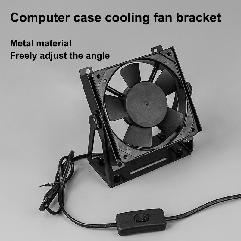 Rutschfeste 360 Grad drehbare Schreibtischlüfterhalterung Universelle Halterung für 12/14cm PC-Kühlventilatoren
