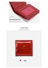Genuine Leather Women's Short Wallet – Stylish Multi-functional Coin Purse with Magnetic Buckle and Card Holder