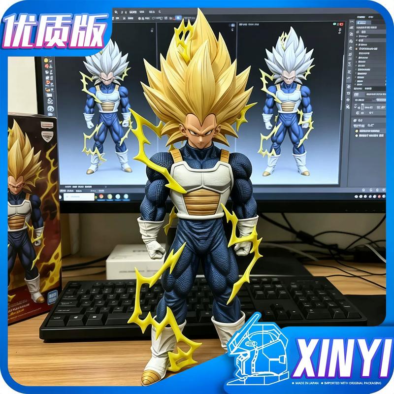 Hy Super Saiyan 3 Vegeta Gk Pvc Collectible Figure Model Desktop Decoration Anime Statue Gift For Adult Fans