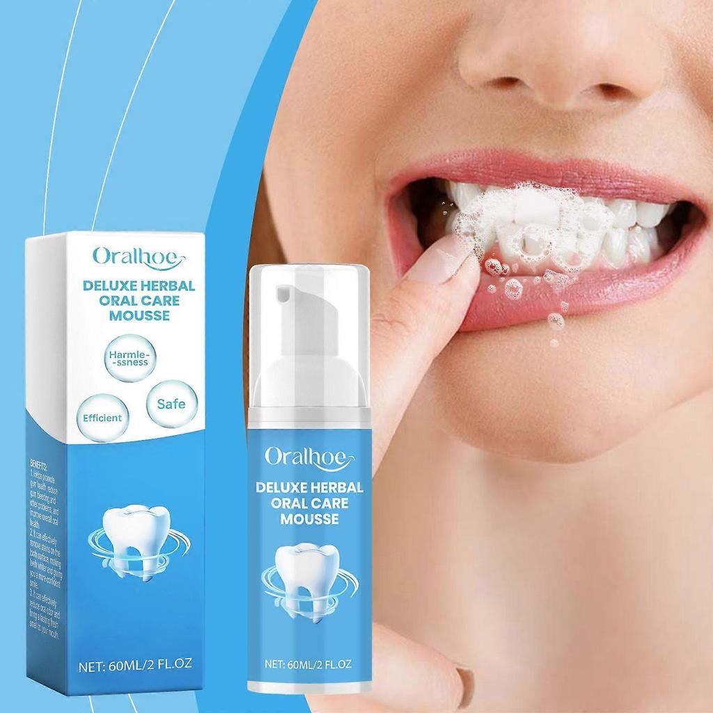 Limited time!!Oralhoe Oral Whitening Dental Mousse Cleans Teeth, Whitens Care, Freshens Breath Foam Dental Mousse