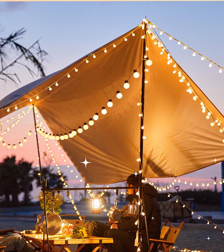 Waterproof Outdoor LED Camping Tent Atmosphere Light, G50 Large Bulb, Night Market Stall Decoration.