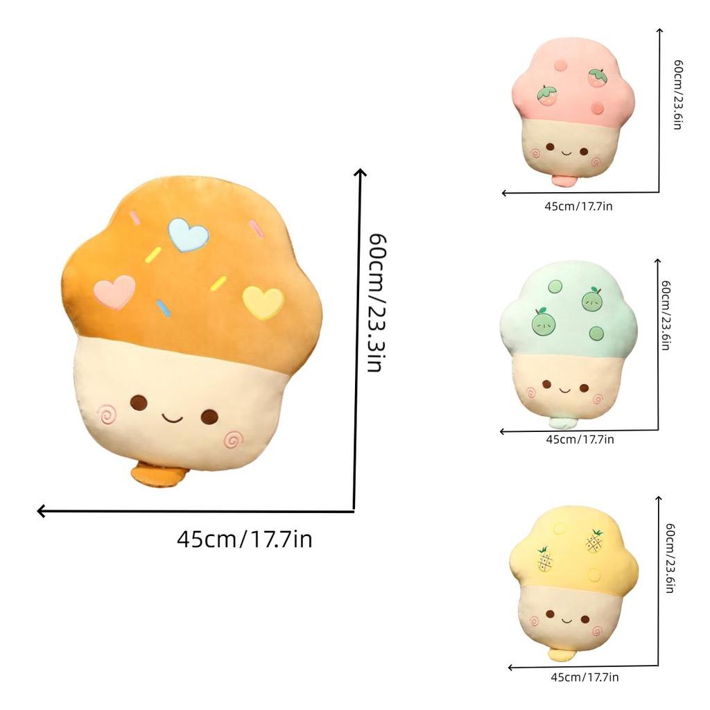 Cute Ice Cream Throw Pillow Plush Doll Soft And Colorful Design Perfect For All Ages