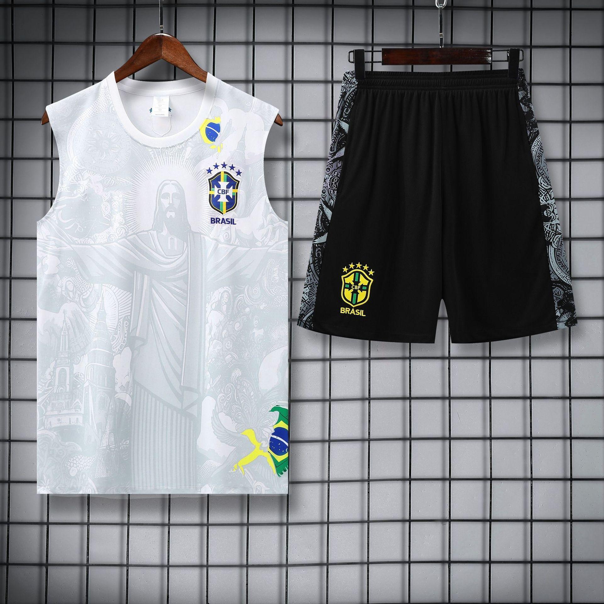 

[Factory Wholesale] Corinthians Barcelona Brazil Chelsea Real Madrid Inter Paris Bayern Vest Training Suit S
