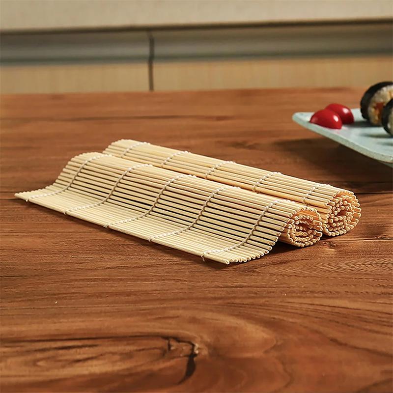 24X24Cm Sushi Bamboo Rolling Mats Onigiri Rice Tools Non-Stick Diy Sushi Mat Bamboo Japanese Kitchen Accessories
