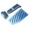 3pcs Car Accelerator Brake Footrest Pad Antislip Pedal Plate Set Aluminum Alloy Replacement for RAV4 XA50 2019‑2021