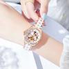 Fashion Diamond-Encrusted Watch Women'S Micro-Luminous Automatic Mechanical Watch Waterproof Ceramic Band Tide Watch