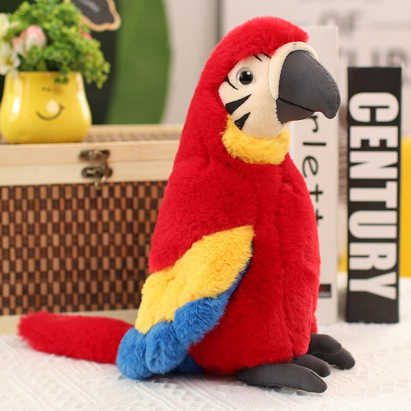 Simulation Parrot Doll Plush Bird Macaw Doll Simulation Bird Budgie Bird Doll