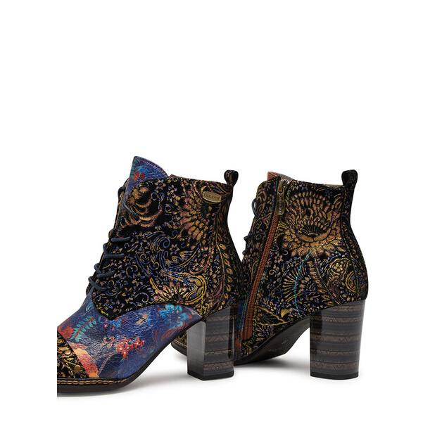 Ботильоны Laura Vita Elceao 21 темно-синего цвета