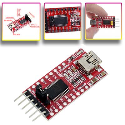 2 piezas USB a TTL FT232RL FTDI Módulo Convertidor Adaptador Serial Para Arduino 3.3V 5V Mini