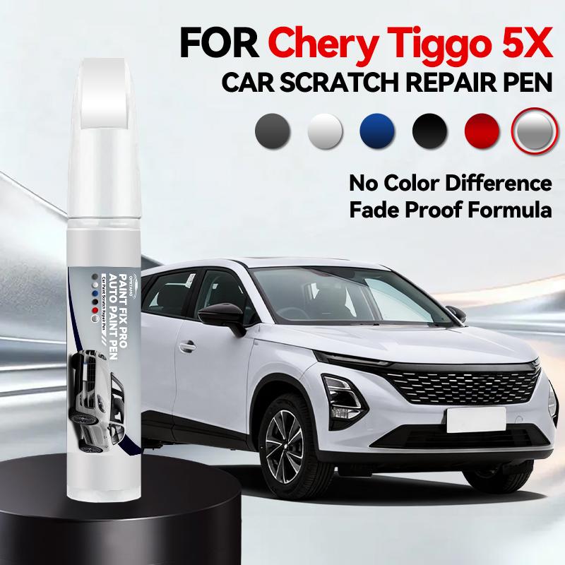 

For Chery Tiggo 5X 1990-2026 Paint Repair Pen Touch Up Scratch Remover Auto Accessories Black White Silver Gray Blue Red срібний