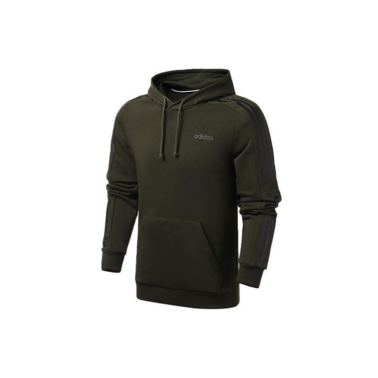 adidas neo M Ce 5S Hdy Side Stripe Knit Sports Pullover Green Men s FK5807 S
