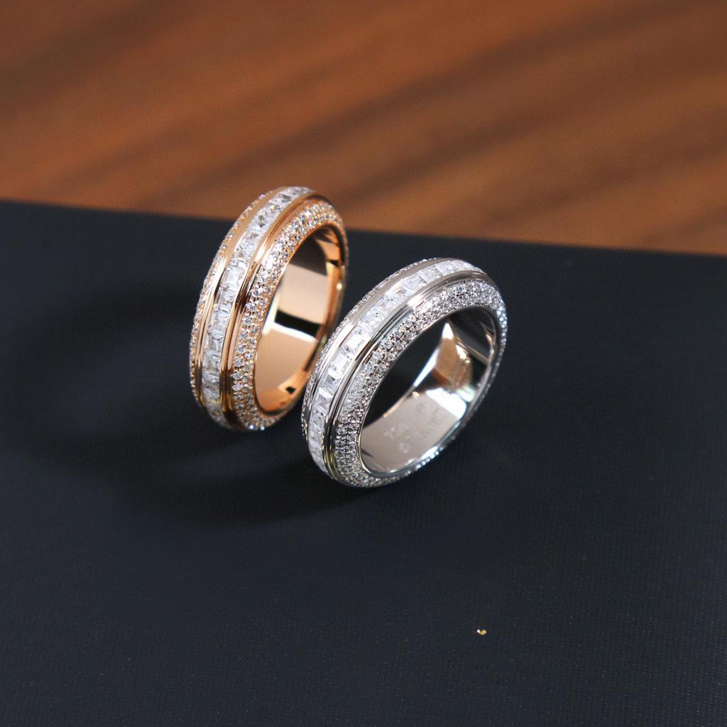 New Hot Brand Vintage Full Diamond Women's Rings Luxury Jewelry For Women Designer Rings Fashion Pure 925 Silver Lucky Rings
