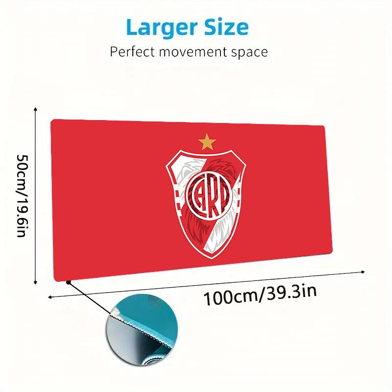 River Plate CARP Print Cushion Non-slip Laptop Tablet Big Mousepad XXL Mat Mini PC Playmat With Lock Edge