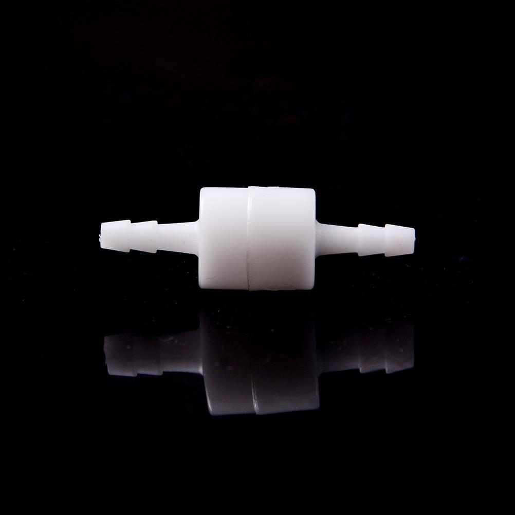 1PC White 4/6/8/10/12mm Plastic One Way Inline Check Valve Fuel Gas Liquid Water Suitable for water petrol diesel oils