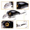ABS 4.5cm Rocker Fat Minnow Artificial Hard Bait 4g Bionic Lure Plastic Mini Fish Bait with Hooks Saltwater Bass/Trout