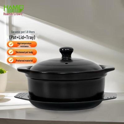 HuaMeiGuan Keramik Schmortopf für offenes Feuer