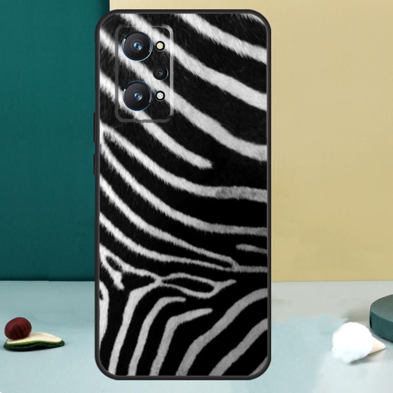 Zebra Skin Print For Realme GT 6T 5 6 GT 7 Pro C67 C75 C61 C55 C53 C51 C21Y C25S 10 11 12 13 14 Pro Plus Case