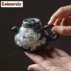 Hand-painted Auspicious Clouds Ink Lotus Tea Set Complete Set Elegant Tea Ceremony Set Teapot And Tea Cup Set Tea Set Gifts