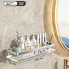 Acrylic Floating Wall Mounted Shelf Wall Mount Storage Rack For Kitchen Bathroom