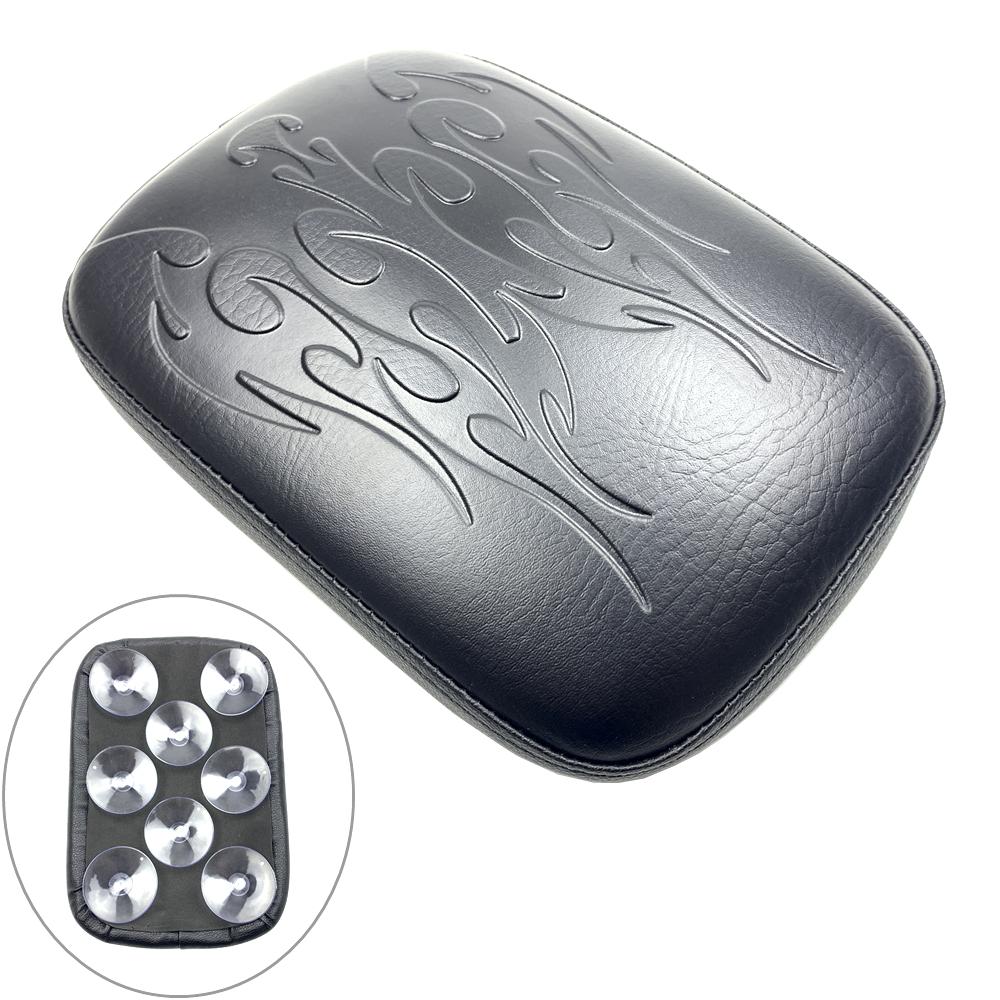 

Для Harley Dyna Sportster Touring Cruiser Chopper Custom Прямоугольная Задняя Подушка Пассажирского Сиденья из ПУ Кожи 8 Присосок