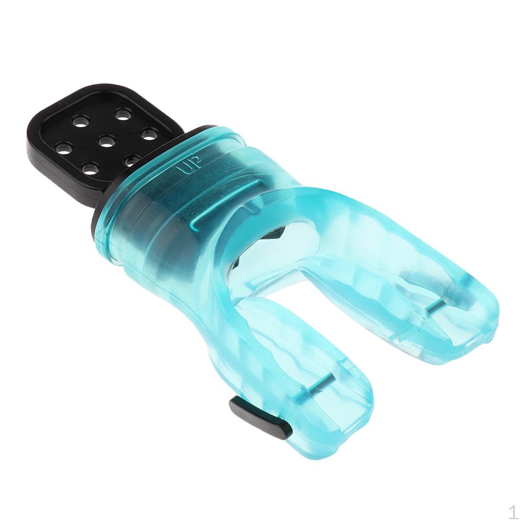 Silicone Scuba Diving Snorkel Regulator Bite Valve Mouthpiece зелёный