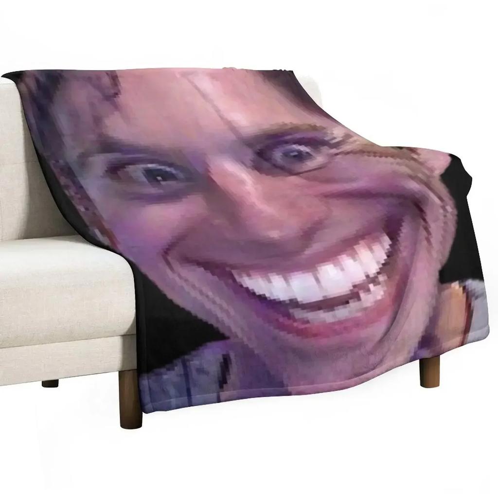 SUS OMEGASUS OMG SUSGUY FACE!!! Throw Blanket Cozy Throw Blanket Birthday Gift for Him Her