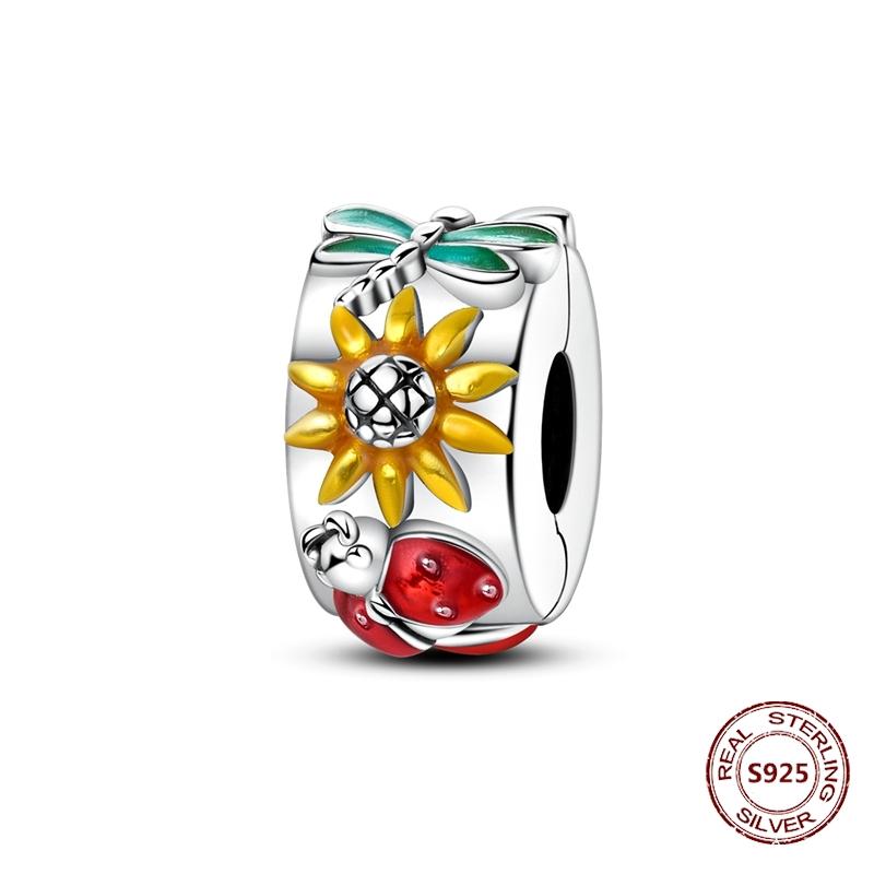 Copper Buckle Copper Charm Blue Star Moon Bead Butterfly Suitable For Original Bracelet Zircon Fine Diy Jewelry