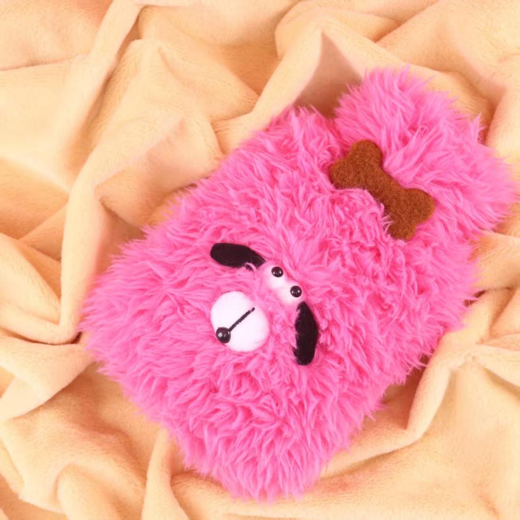 Cute Cartoon Monster PVC Hot Water Bag for Abdomen and Bed, Explosion-Proof