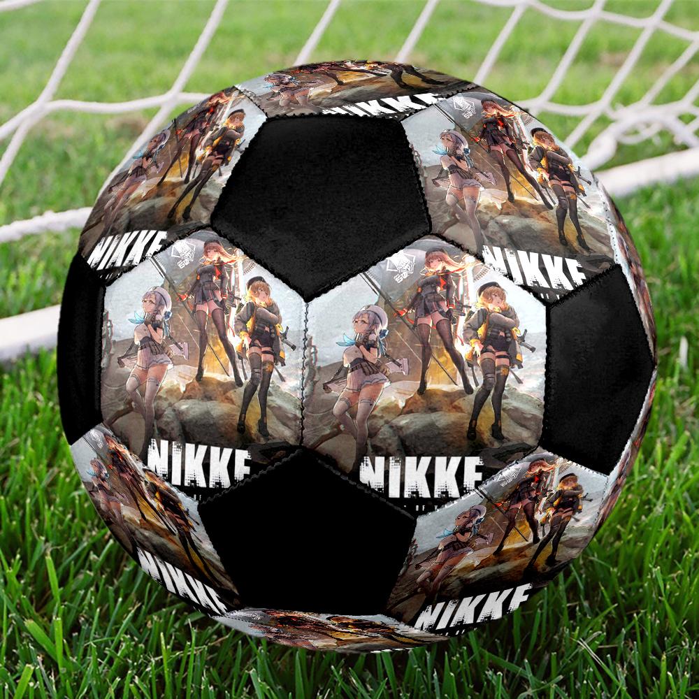 Soccer Ball Colorful Machine Stitched PVC Size 5 Team Training Competition Ready Durable High-Bounce Cool Sports Gift