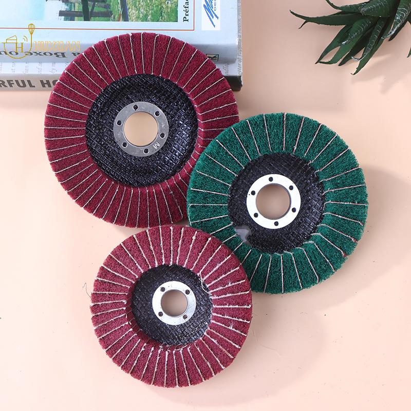 100/115/125mm Schleifscheibe für Winkelschleifer Nylonfaser Lamellenschleifscheibe 5 Zoll Vlies Schleifscheibe Metall Holz