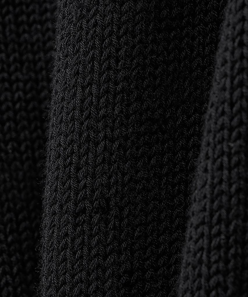 Noirer Lux Cotton Classic Cardigan (Black)