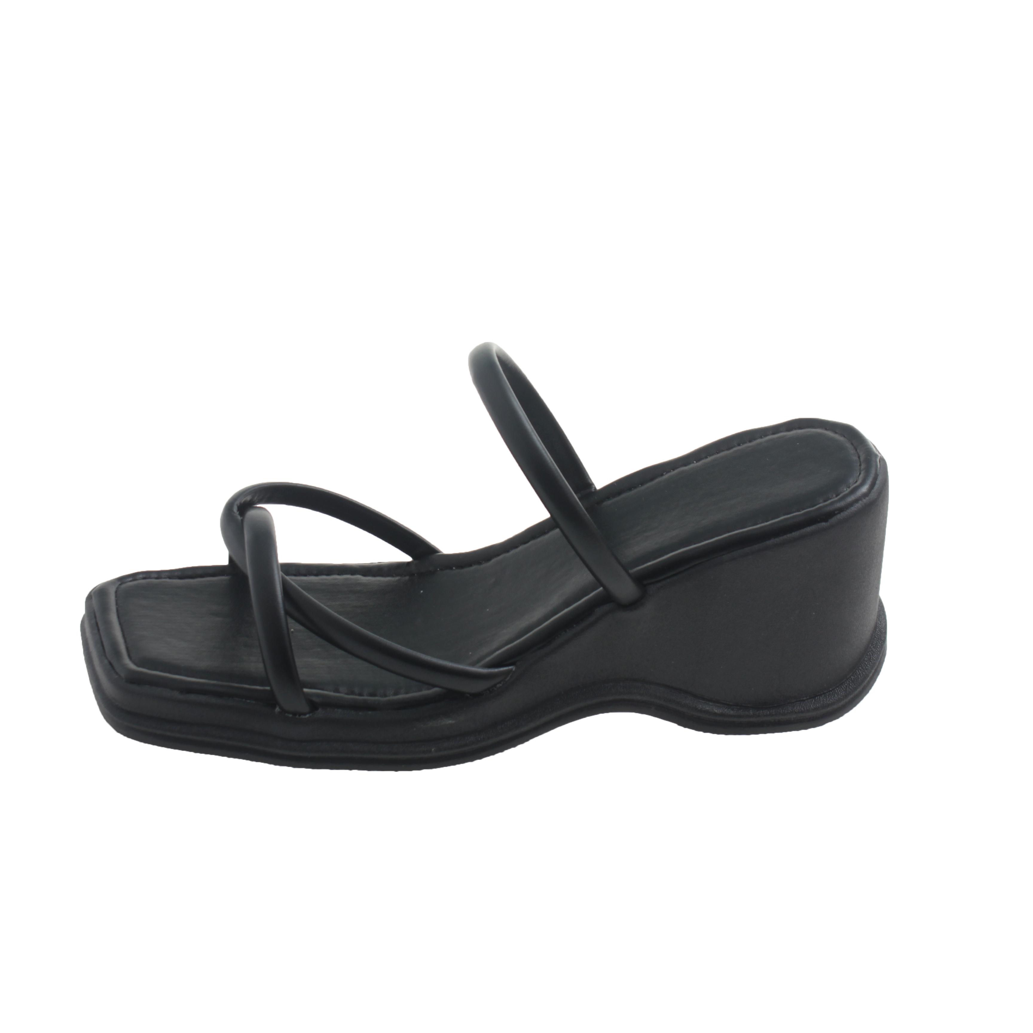 

Женские тапочки Zapatos Mujer, летние модные туфли с узкими ремешками, женские туфли на платформе и танкетке, женские сандалии-гладиаторы 37