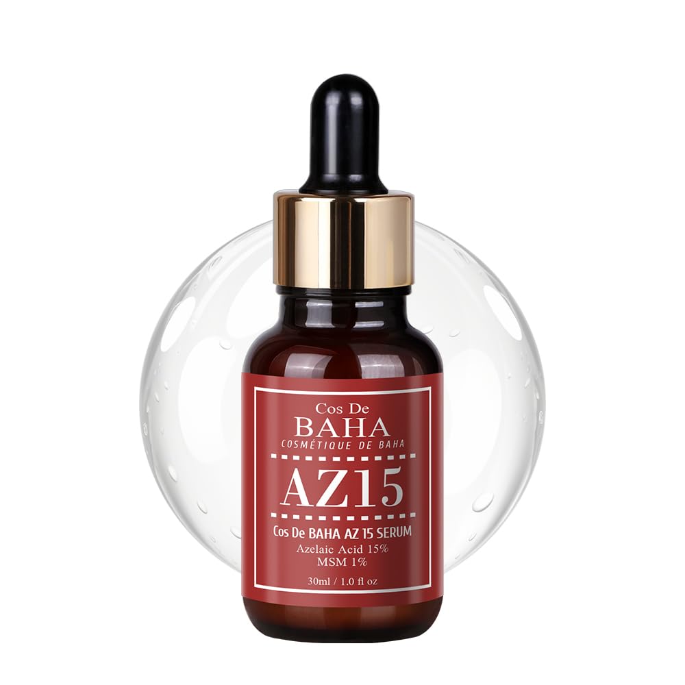 Cos De BAHA AZ15 Azelaic Acid 15% MSM 1% 30ml Serum for Pore Cleansing and Sebum Care