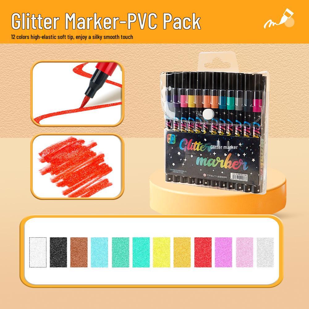 Односторонний маркер-вспышка: Студенческий художественный акварельный и флуоресцентный акриловый маркер