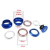 Mountain Bike Road Bike 2 Bearing Headset 1 1/8" 34MM Steering Top Cap Cover External HeadsetsSealed Threadless Fork Stem